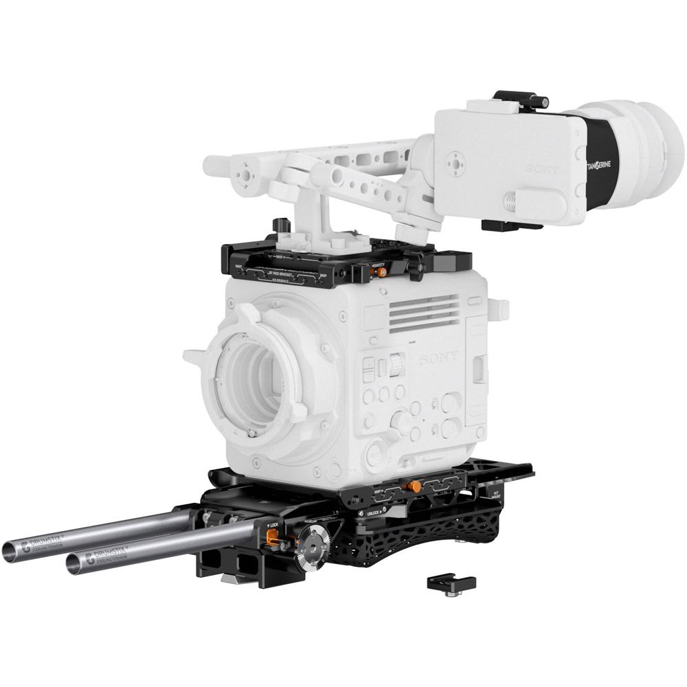Bright Tangerine LeftField Advanced Documentary Kit para Sony BURANO - Rig de hombro de do
