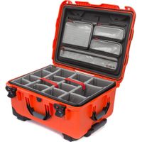 Nanuk 950 Funda Dura para Cámara con Ruedas - Resistente al Agua IP67, 51.9L, Color Naran