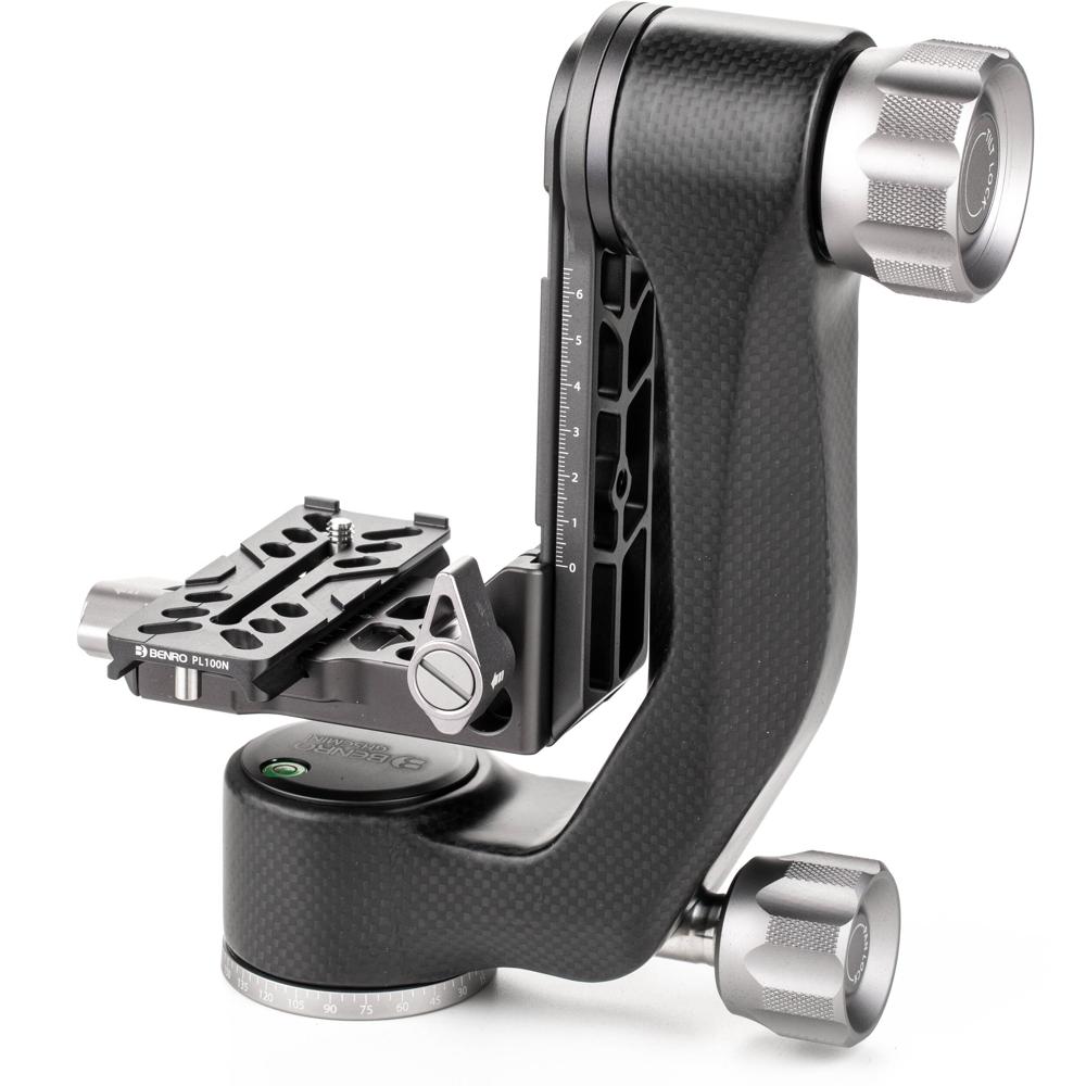 Benro Gimbal Head GH5C con PL100N Plate, Capacidad de Carga 66 lb, Construcción de Fibra