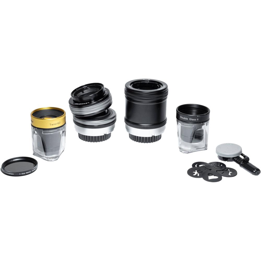 Lensbaby Kit de Ópticas Twist 60 y Double Glass II para Canon EF - Incluye Composer Pro I