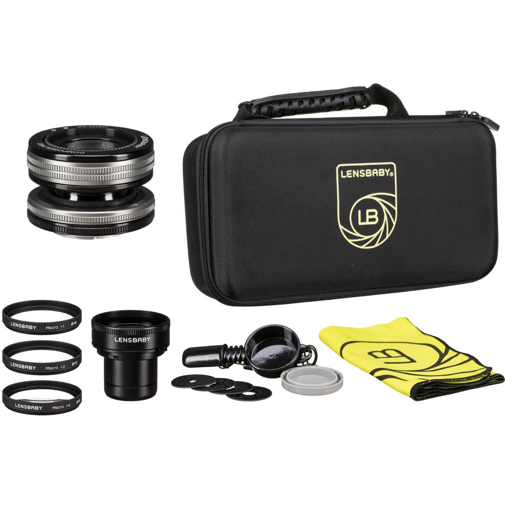 Lensbaby Kit Macro Soft Focus Optic Swap para Nikon F - Composer Pro II, Sweet 50 y Soft F