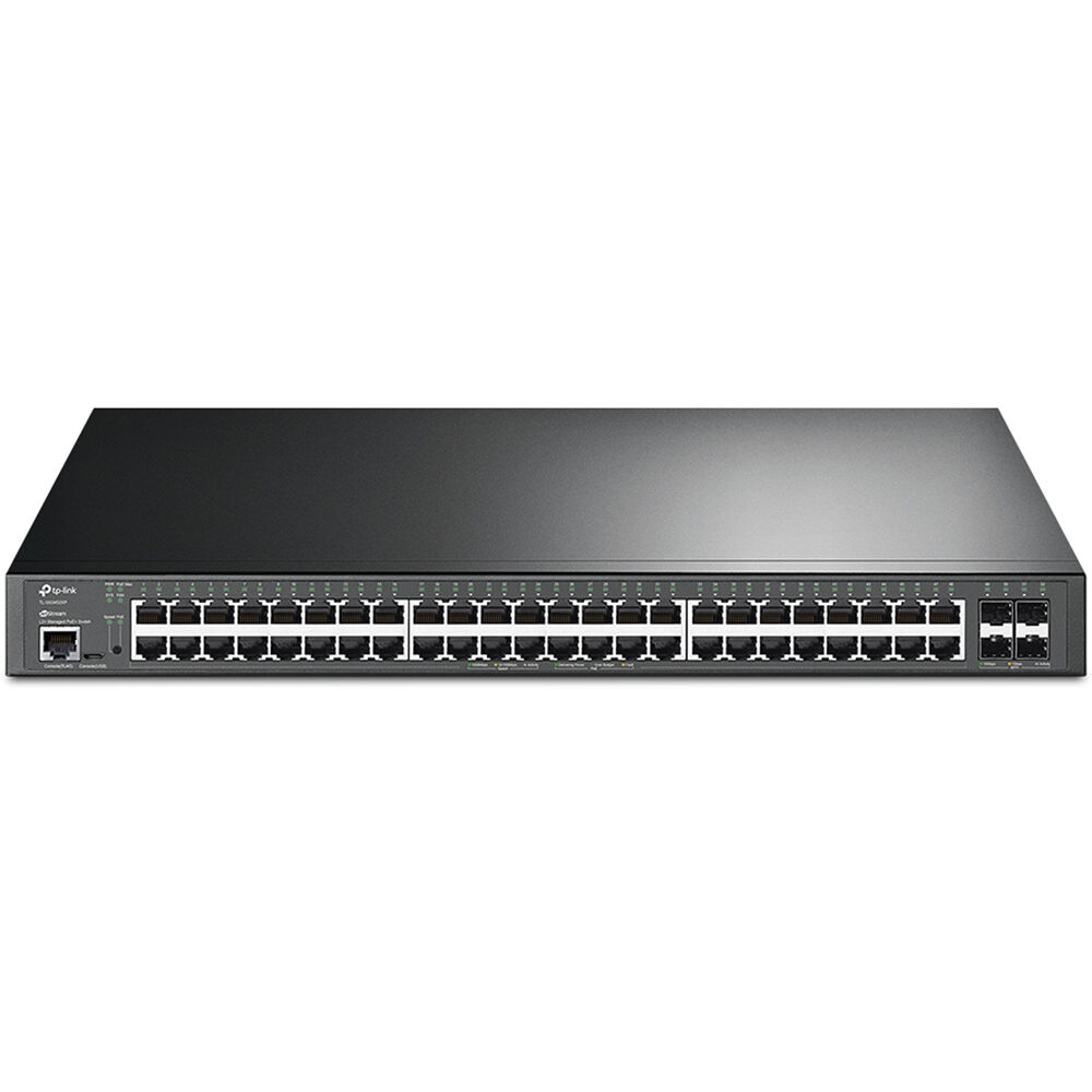 TP-Link Switch de Red Gestionado TL-SG3452XP 48 Puertos PoE+ Gigabit con 4 Puertos 10G SFP