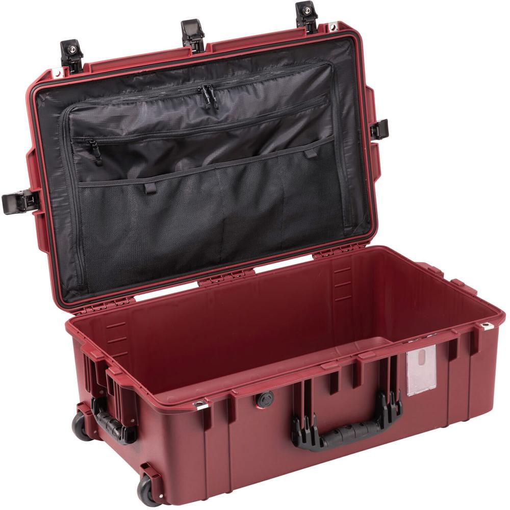 Pelican Maleta con Ruedas Wheeled Air Case 55.2L Oxblood con Organizador de Tapa y Cubos d