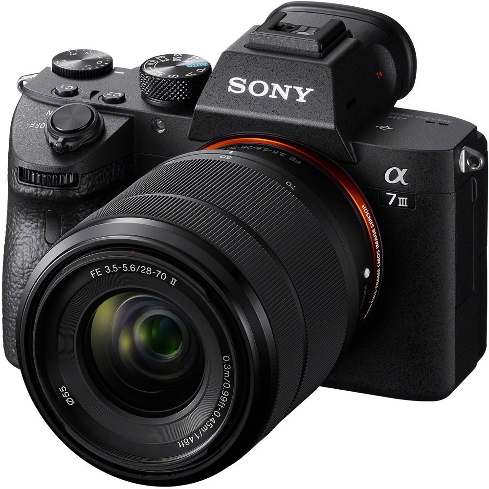 Sony Cámara Mirrorless a7 III con Lente 28-70mm f/3.5-5.6 II - Sensor Full-Frame 24MP, Es