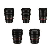Rokinon Cine DS Kit de 5 Lentes con Montura MFT - 16mm, 24mm, 35mm, 50mm, 85mm