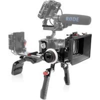 SHAPE Shoulder Mount con Matte Box y Follow Focus para Sony FX3 - Aluminio, Manijas Rotati