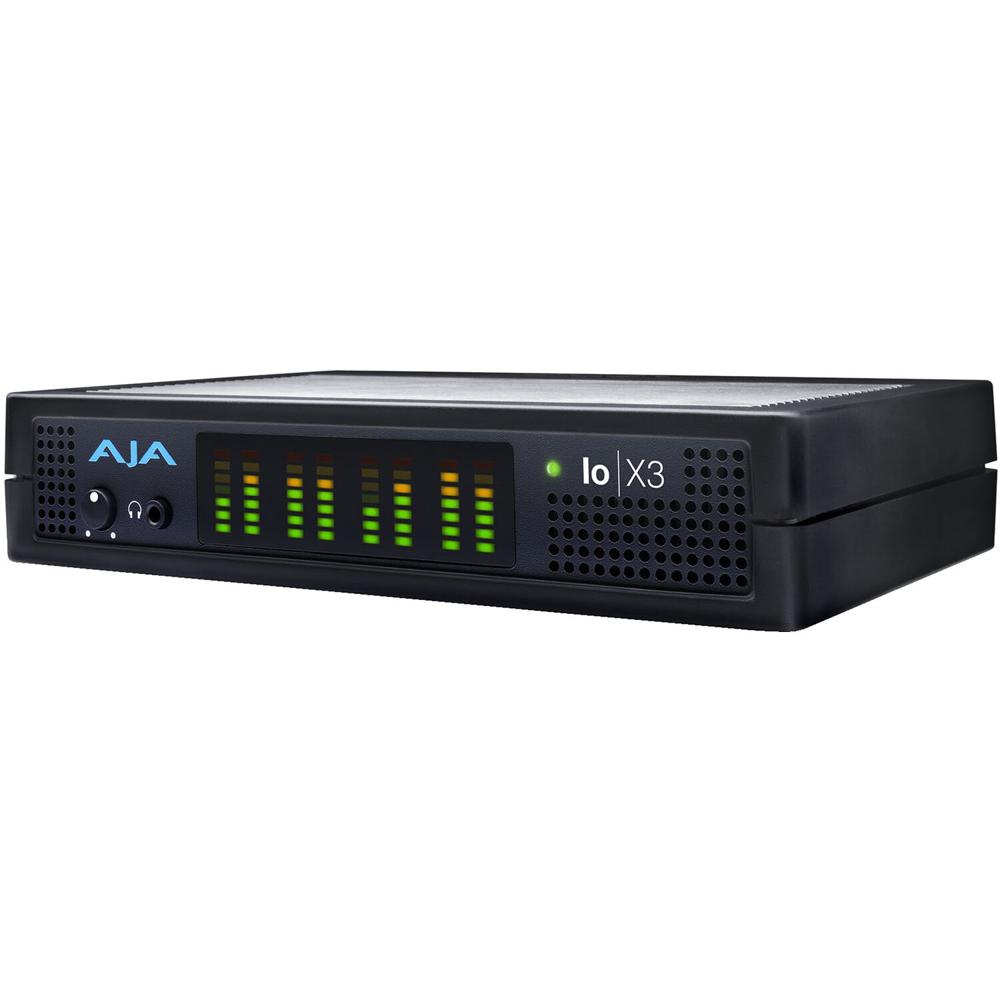 AJA Io X3 Video I/O Profesional para Thunderbolt 3 - 2K HD/SD, 3G-SDI y HDMI, Soporte HDR