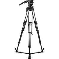 Libec HS-350Q Sistema de Trípode con Cabezal H35, Patas de Aluminio de 2 Etapas y Esparci