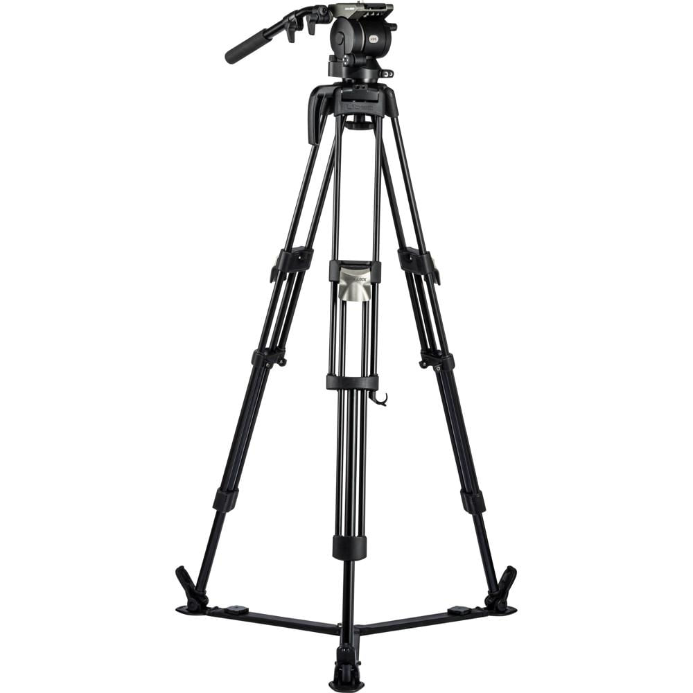Libec HS-350Q Sistema de Trípode con Cabezal H35, Patas de Aluminio de 2 Etapas y Esparci