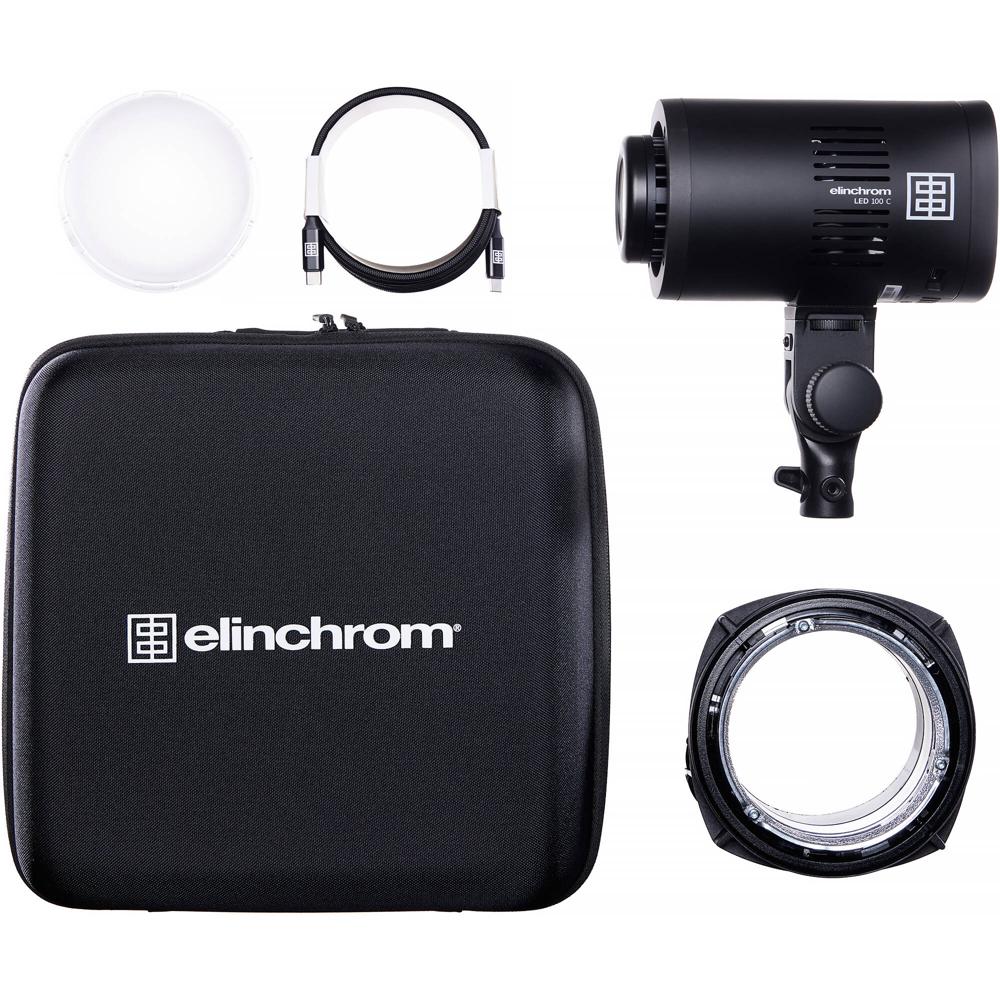 Elinchrom LED 100 C Monolight RGB - 2700-6500K, 3000 Lux, Batería Recargable USB-C, Contr