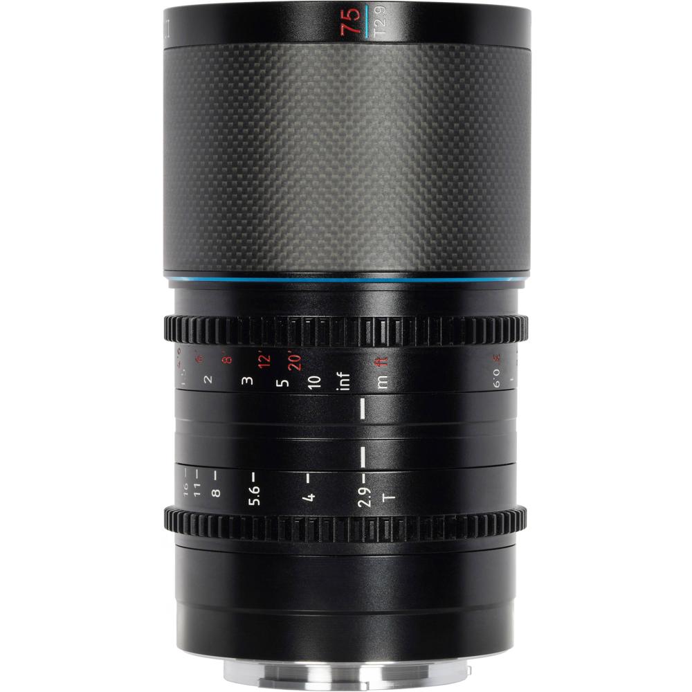 Sirui Saturn 75mm T2.9 1.6x Lente Anamórfica de Carbono para Montura Sony E