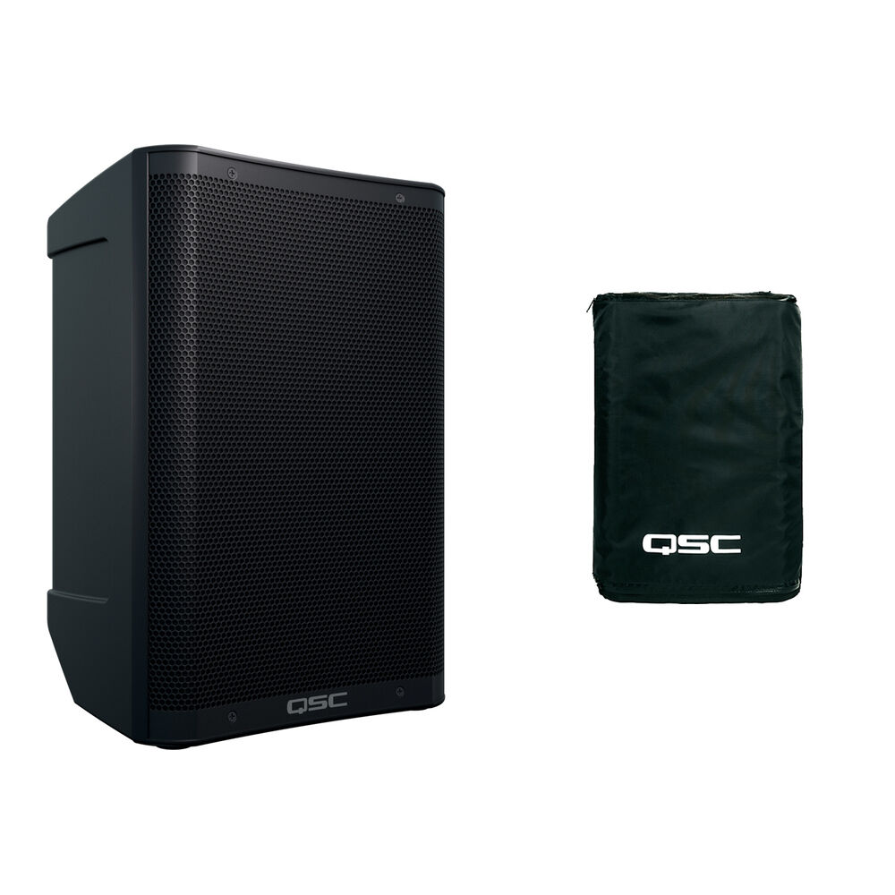 QSC CB10 Altavoz Portátil de 10"" con Batería y Kit de Funda Protectora