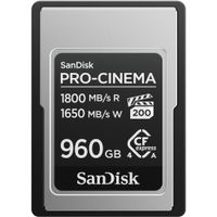 SanDisk PRO-CINEMA CFexpress Type A 960GB - Velocidades de lectura hasta 1800 MB/s y escri