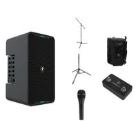 Mackie ShowBox 400W Live Performance Rig Kit con Micrófono y Soporte Ajustable