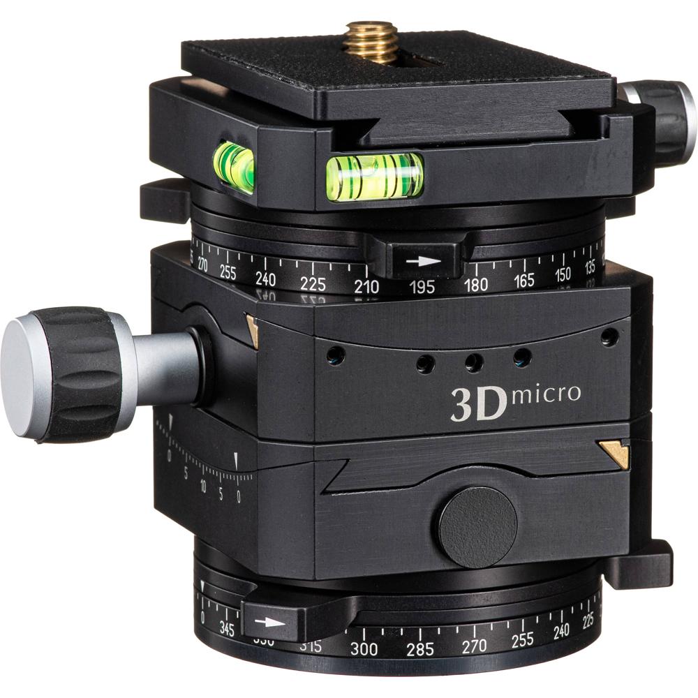 Linhof Cabezal de Nivelación 3D Micro con Riel Dovetail, Capacidad de Carga 22 lb, Montaj