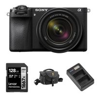 Sony Cámara Mirrorless a6700 con Lente E 18-135mm f/3.5-5.6 y Accesorios Básicos