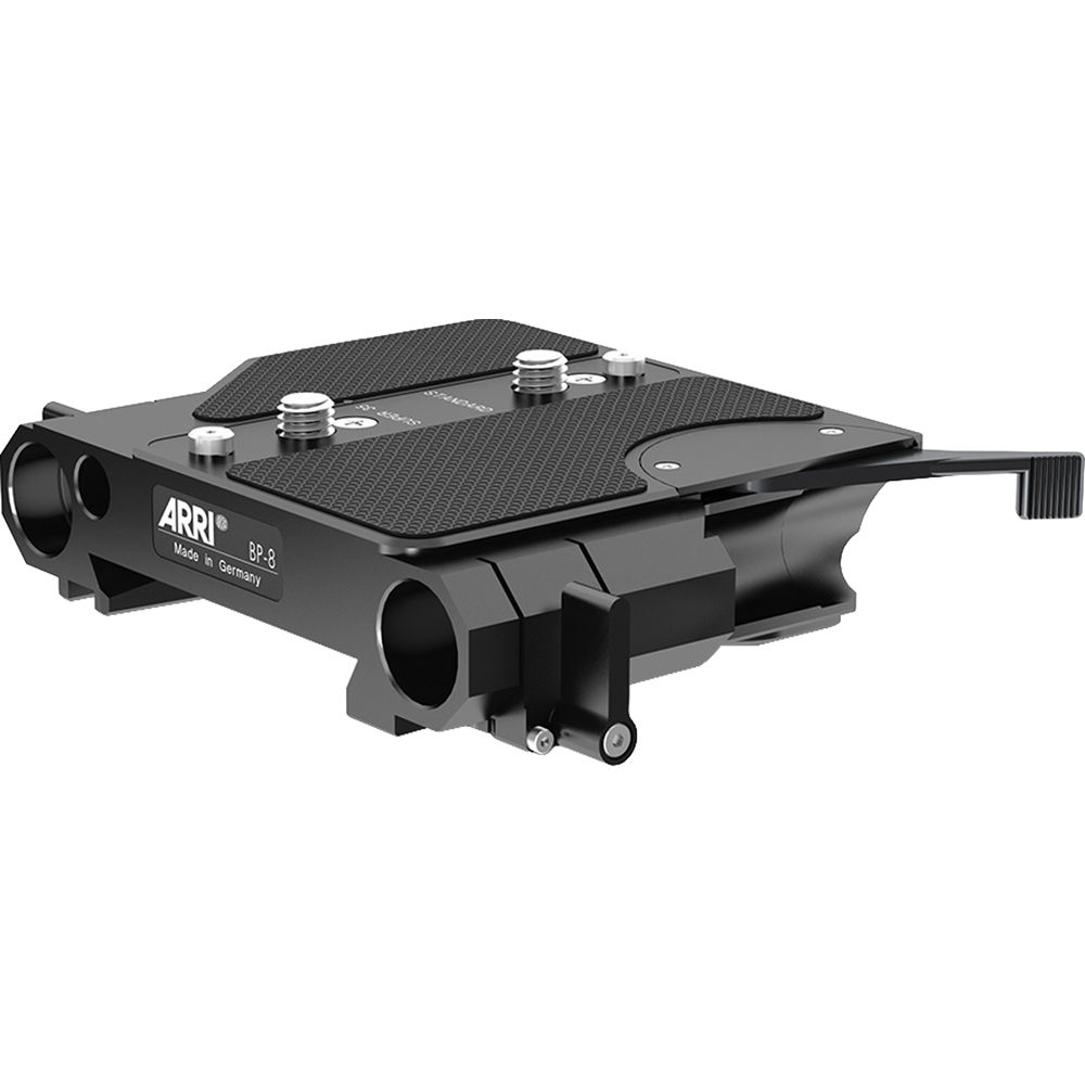 ARRI Bridge Plate BP-8 con Soporte de Varilla de 19mm para Cámaras ARRI y de Terceros
