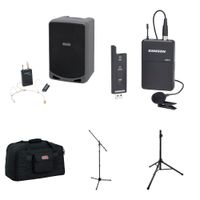 Samson Sistema PA Portátil Expedition XP106wDE con Micrófono Inalámbrico, Micrófono La