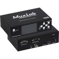 MuxLab Analizador de Señal HDMI 2.0/3G-SDI con Pantalla LCD de 3"" y Batería Interna Reca