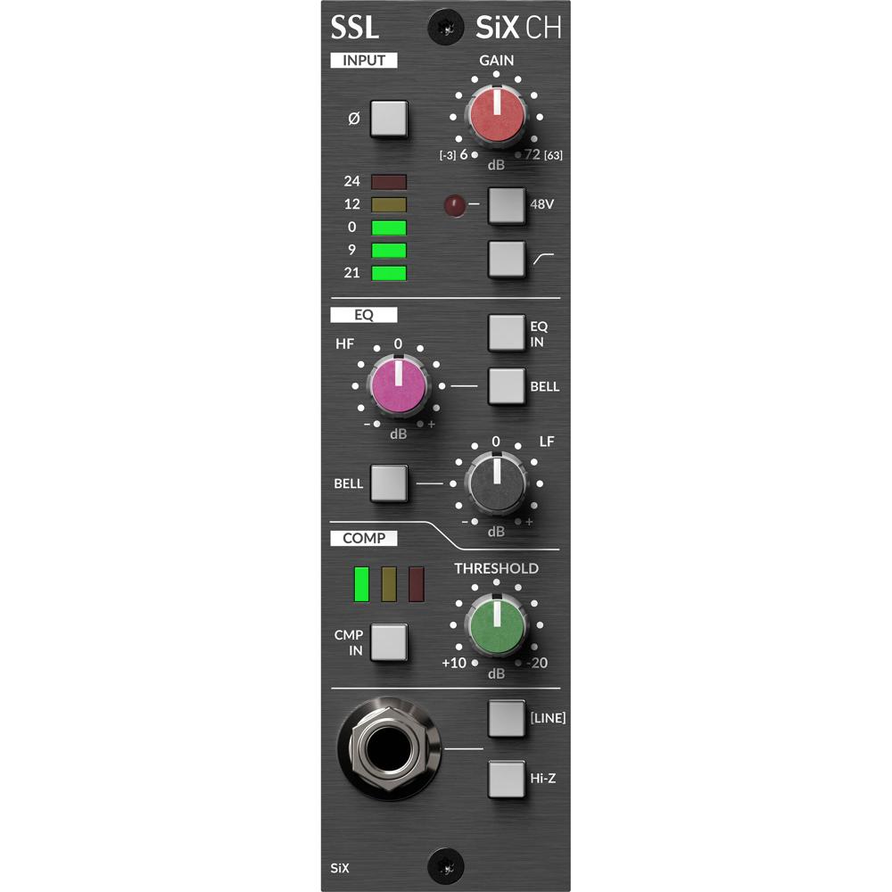 Solid State Logic SiX CH 500 Series Channel Strip con Preamp SuperAnalogue, EQ de 2 bandas