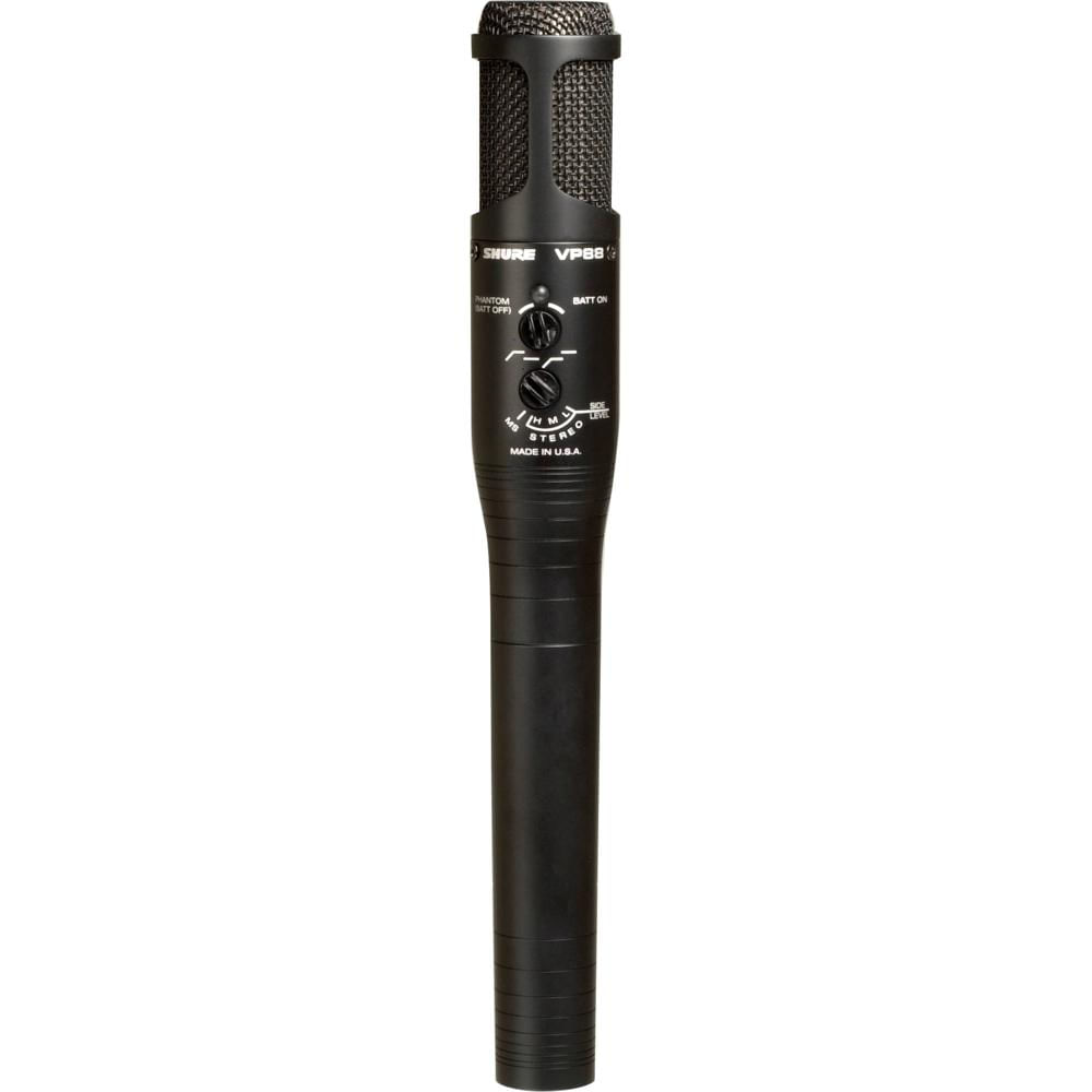 Shure Micrófono Condensador Estéreo VP88 - Diseño Mid-Side, Alimentación Phantom o Bat