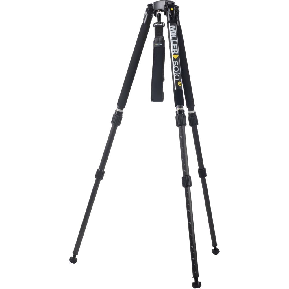 Miller Solo-Q 75 Trípode de Carbono de 2 Etapas 75mm con Capacidad de Carga de 44 lb y Ra
