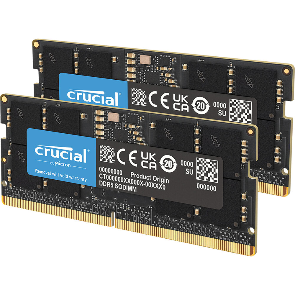 Crucial Memoria RAM Laptop DDR5 32GB (2 x 16GB) 5600 MHz SO-DIMM