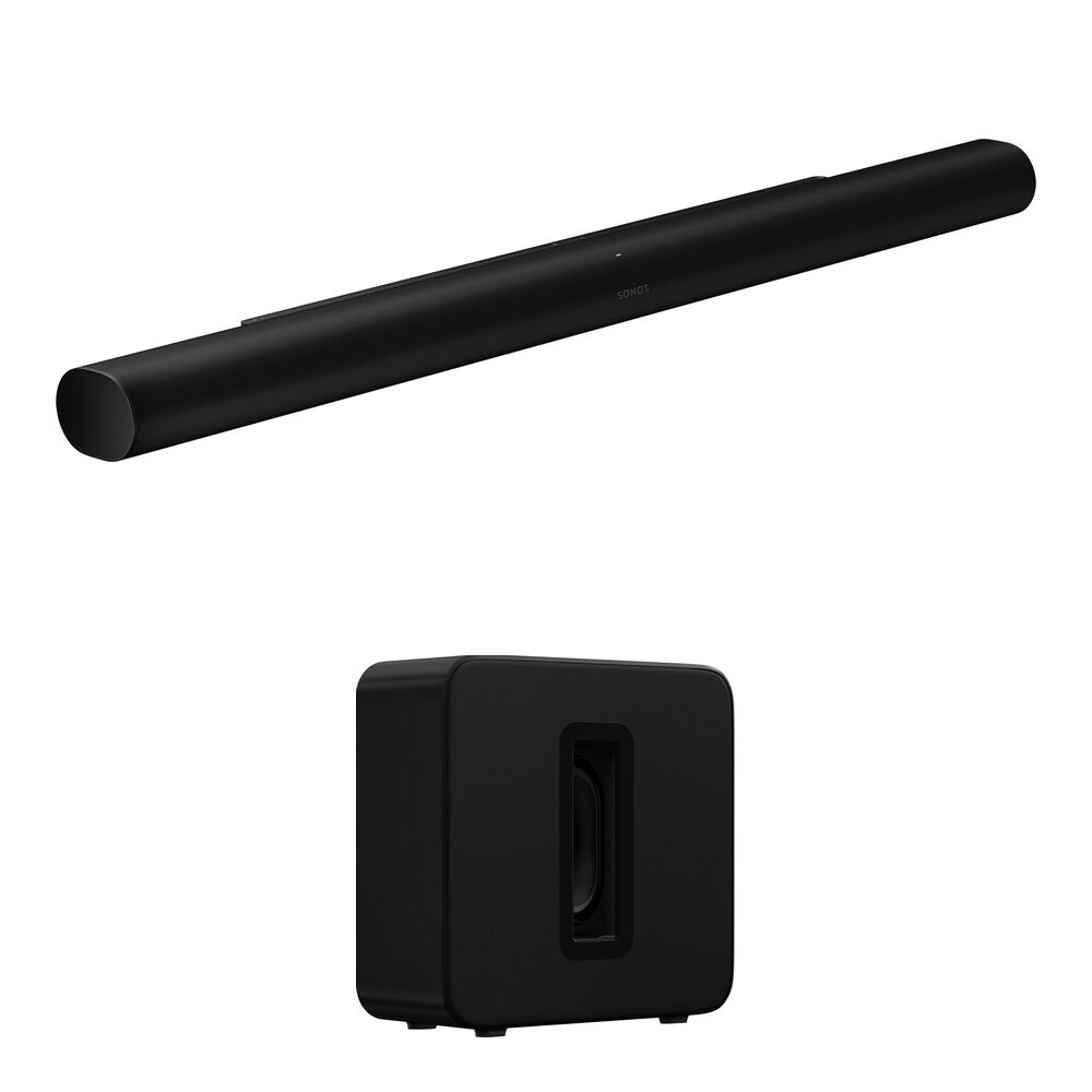 Sonos Arc Ultra Soundbar con Sub 4 Wireless Subwoofer - 9.1.4 Canales, Conectividad Wi-Fi