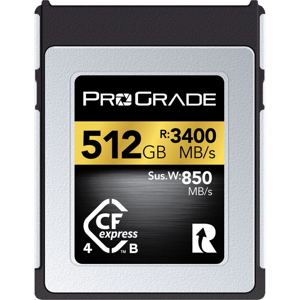 ProGrade Digital Tarjeta de Memoria CFexpress 4.0 Type B Gold 512GB - Velocidades de Lectu