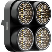 Blizzard Lux Quadra X4 Blinder Cuádruple con Efectos RGB - 4x 50W LEDs Cálidos 1900K, 25