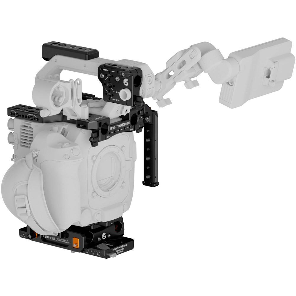 Bright Tangerine LeftField 3 Base Kit para Canon C400 - Incluye Top Plate MKII, Cheese Pla