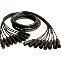Mogami Cable Snake de Audio 8 Canales XLR Macho a XLR Hembra 30' con Conectores Baquelita