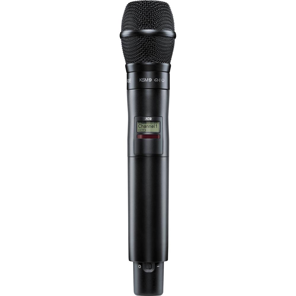 Shure Micrófono Inalámbrico de Mano AD2/KSM9B con Cápsula KSM9 - Digital UHF, Cardioide