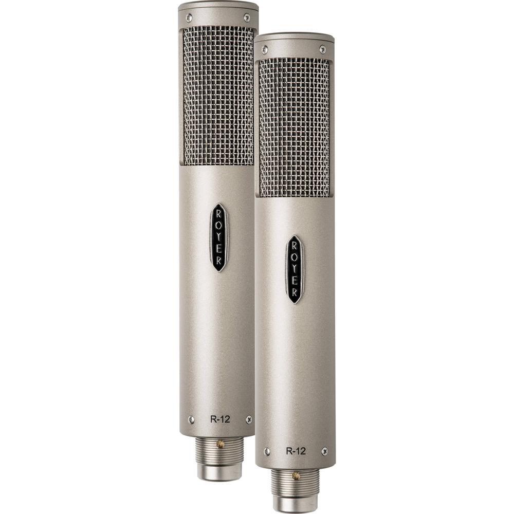Royer Labs R-12 Micrófono de Cinta Activo (Par Emparejado) - Patrón Polar Figura-8, Elem