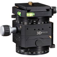 Linhof Cabezal de Nivelación 3D Micro con Riel Dovetail, Capacidad de Carga 22 lb, Montaj
