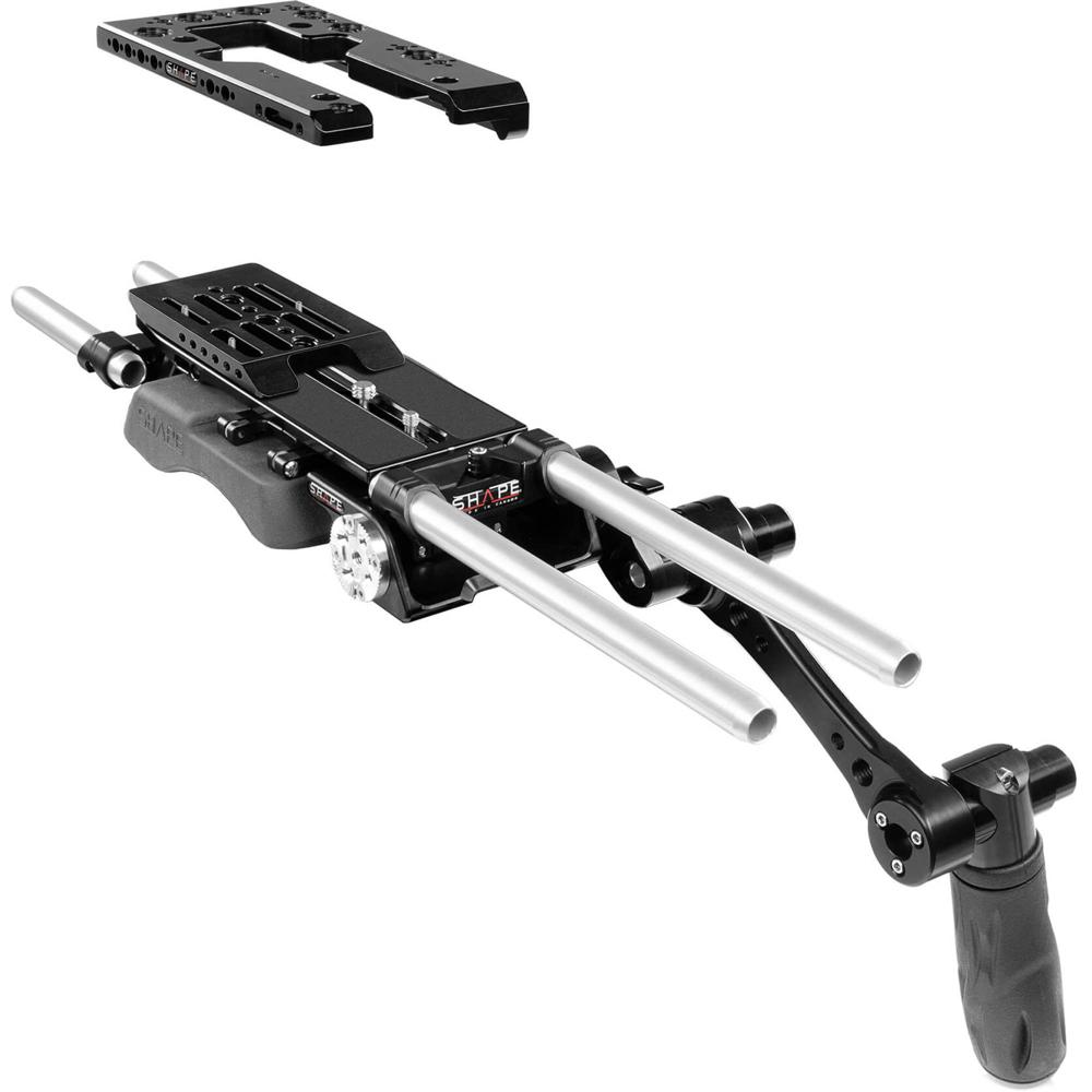 SHAPE Baseplate Kit para Cámara Sony PXW-FX9 con Placa Superior y Manija Rosette