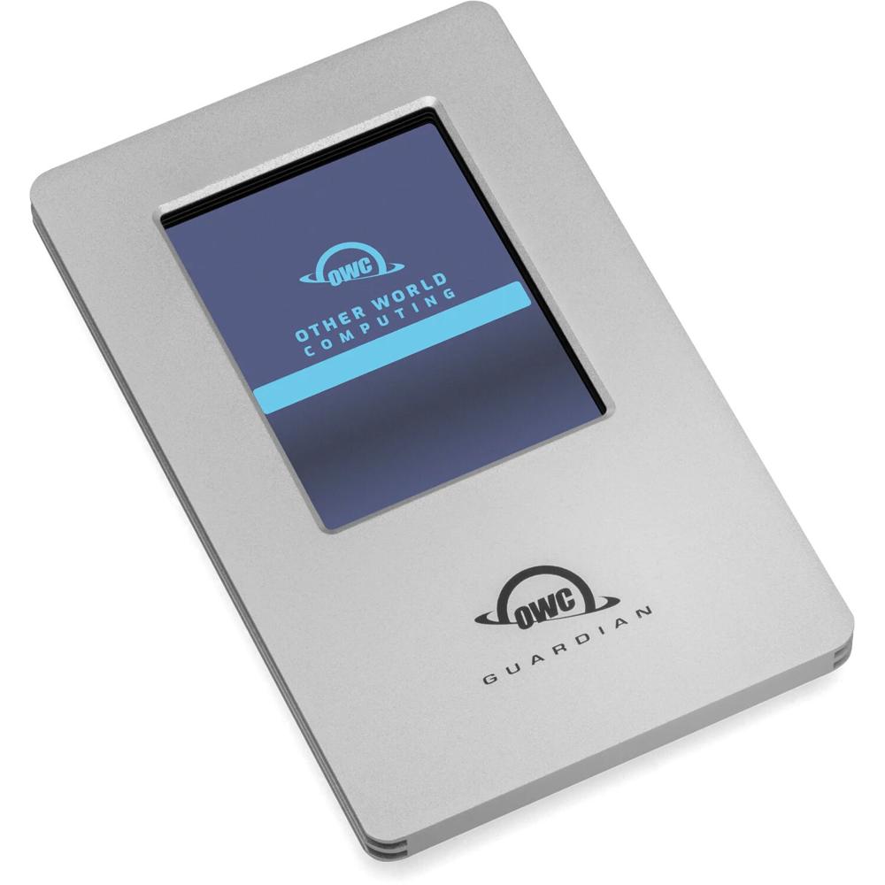 OWC SSD Portátil 1TB Guardian USB 3.2 Gen 2 - Encriptación AES de 256 bits, Pantalla Tá