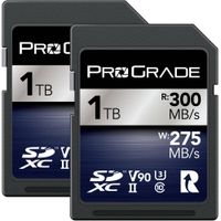 ProGrade Digital Tarjeta de Memoria SDXC UHS-II 1TB Iridium (Paquete de 2) - Velocidad de
