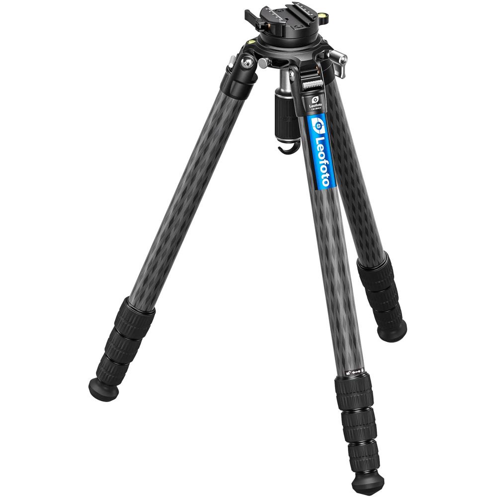 Leofoto Tripode de Carbono LM-364CX con Cabeza Niveladora 75mm, Capacidad de Carga 30kg, A