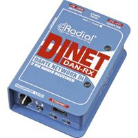 Radial DiNET DAN-RX Conversor D/A Estéreo Dante 24-Bit/96 kHz con Salidas XLR Balanceadas