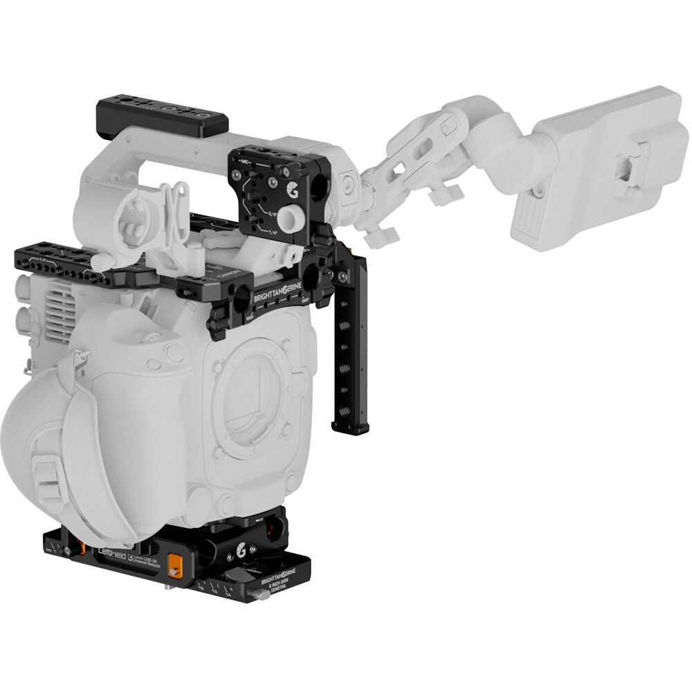 Bright Tangerine Leftfield 3 Base Kit para Canon C400 - Sistema de Placa Superior, Mango y