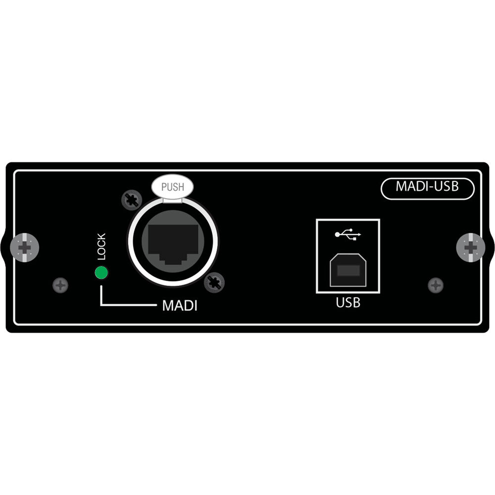 Soundcraft MADI-USB Combo Card para Consolas Si Series - 32x32 MADI I/O y USB I/O, Conecto
