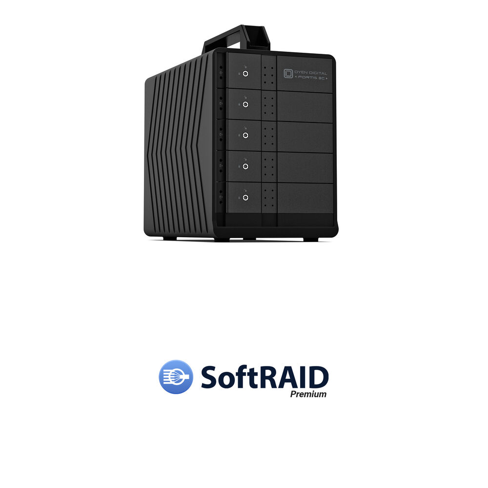 Oyen Digital Fortis 5C 40TB Array de Discos Externos 5-Bay con SoftRAID 8 Premium Kit - 5