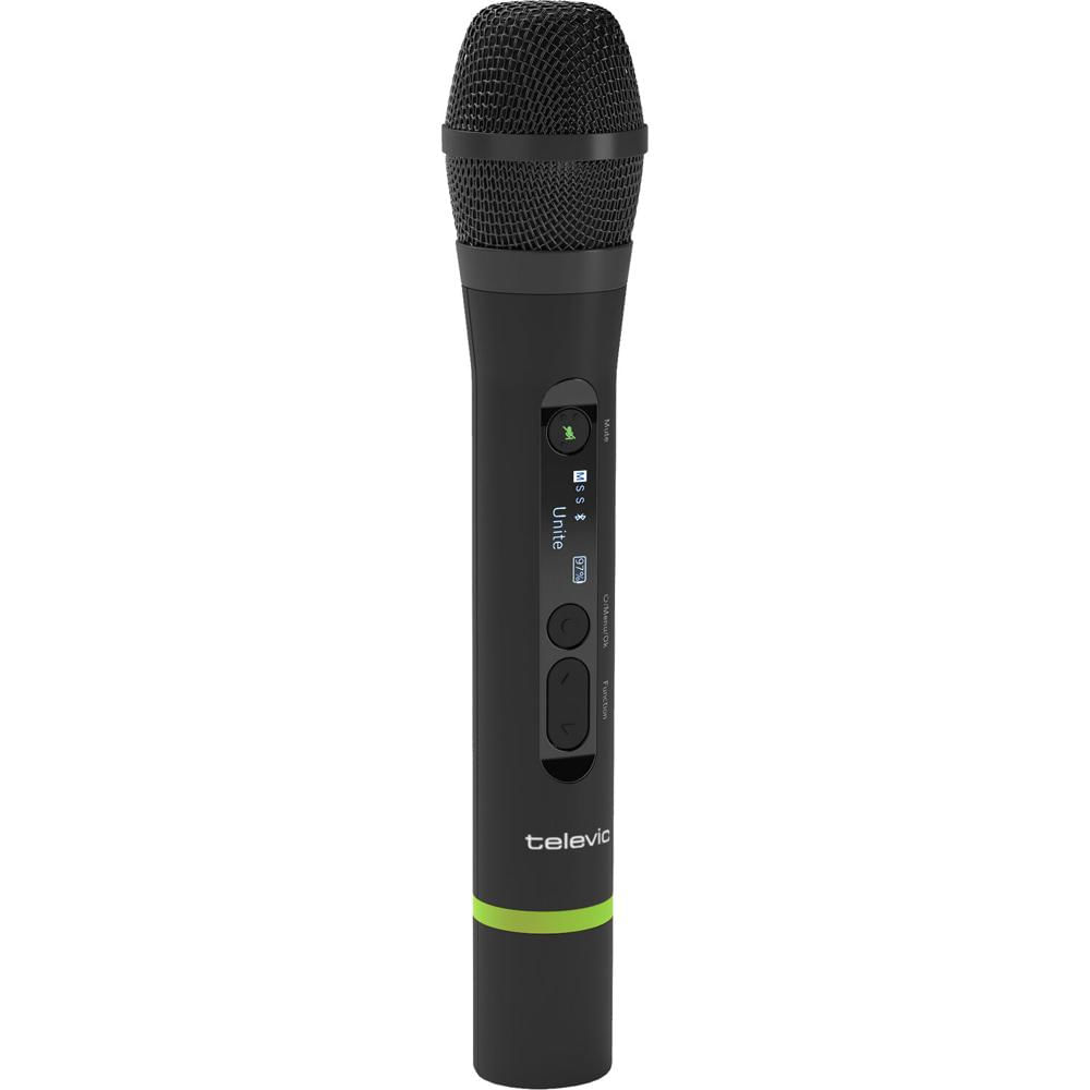 Televic Unite TH Micrófono Inalámbrico DECT de Mano - Transmisor, 1920 a 1930 MHz, DSP,