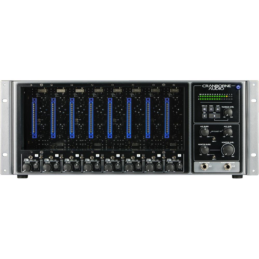 Cranborne Audio 500R8 Interfaz de Audio USB y Chasis Rack de 8 Slots 500-Series, 28 Entrad