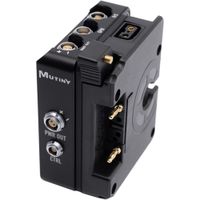 MUTINY Power + IO para FREEFLY Ember - Gold Mount, Conectores D-Tap y Fischer, CNC Machine