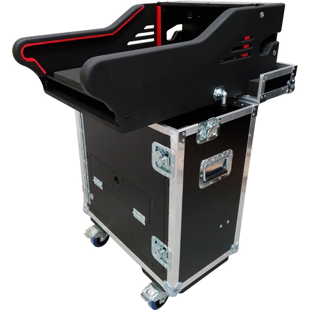 ProX Case Hidráulico para Midas M32R Flip-Ready™ con 1 RU Bajo Consola - Diseño Platea