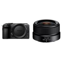 Nikon Z30 Cámara Mirrorless con Lente NIKKOR Z DX 24mm f/1.7 - Sensor CMOS de 20.9MP, Vid