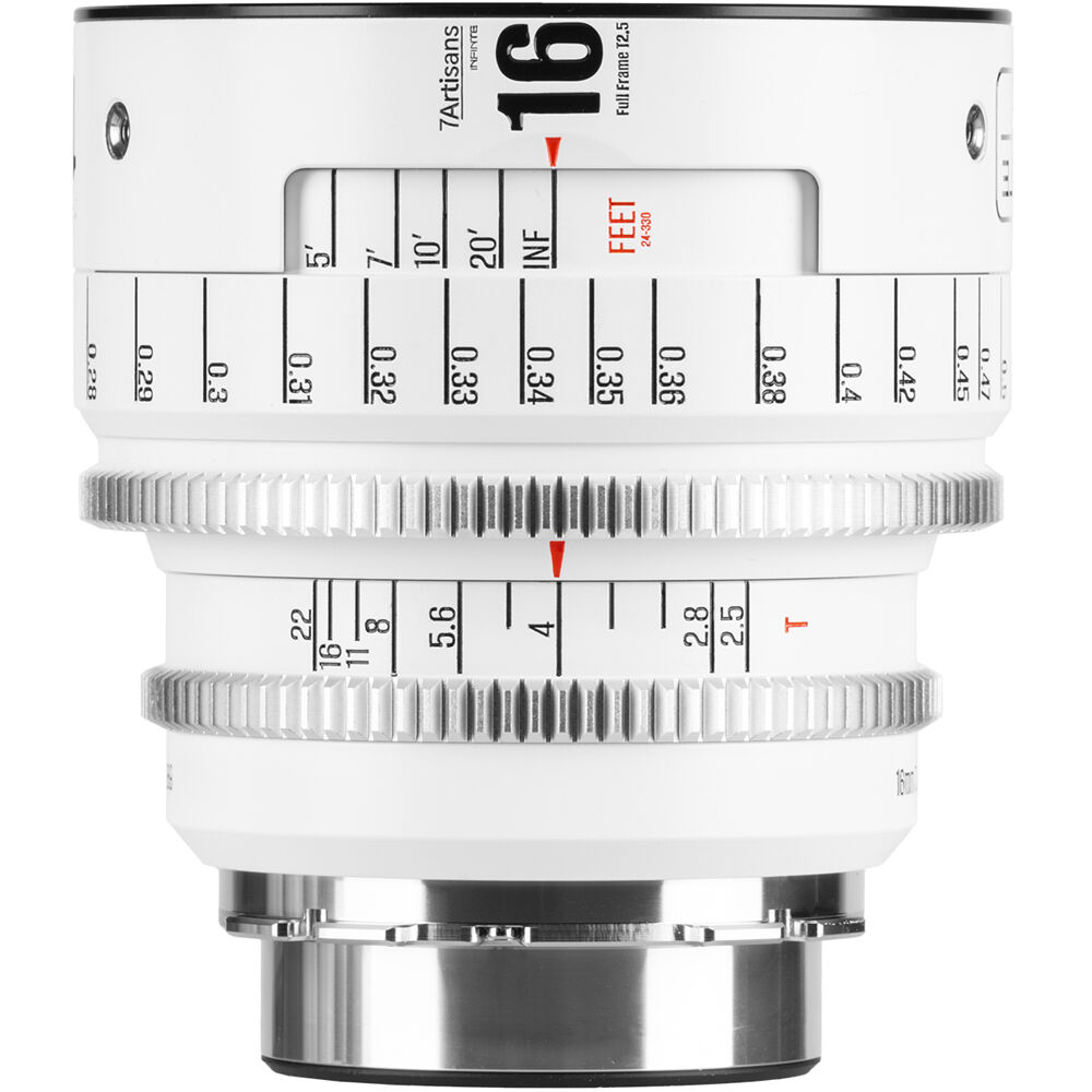 7Artisans Lente Cine INFINTE 16mm T2.5 para Montura ARRI PL - Apertura T2.5 a T22, 106.8°