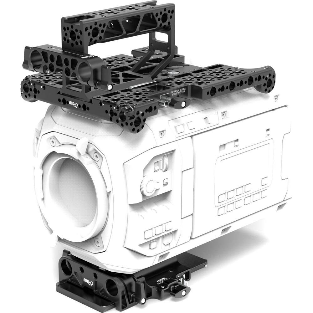 MID49 Kit Base para Blackmagic URSA Cine LF con Placa Superior, Mango y Soporte de Varilla